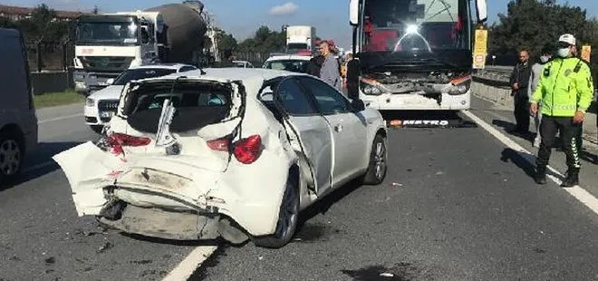 İstanbul’da trafiği kilitleyen kaza: 3 kişi yaralandı