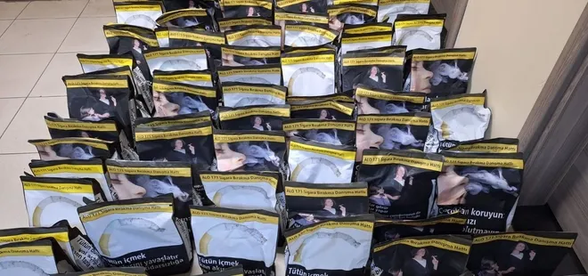 100 kilo kaçak tütün ele geçirildi