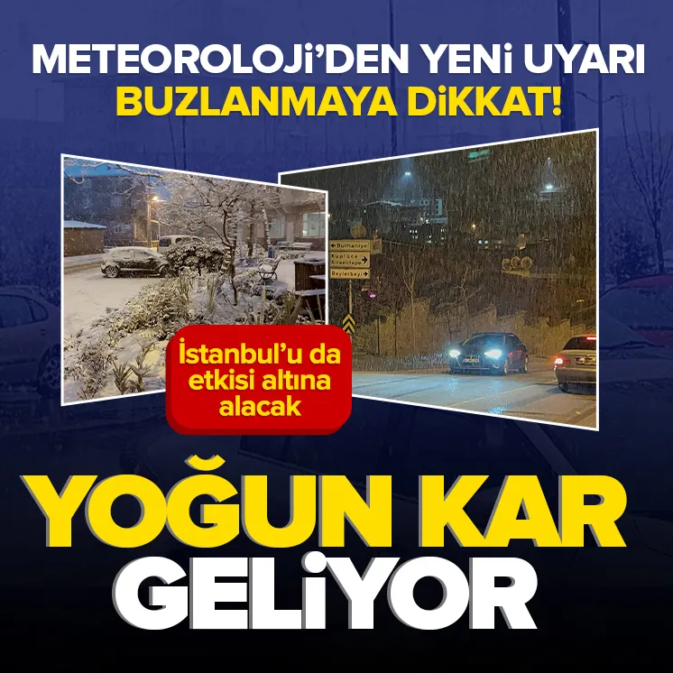 Yoğun kar yağışı geliyor