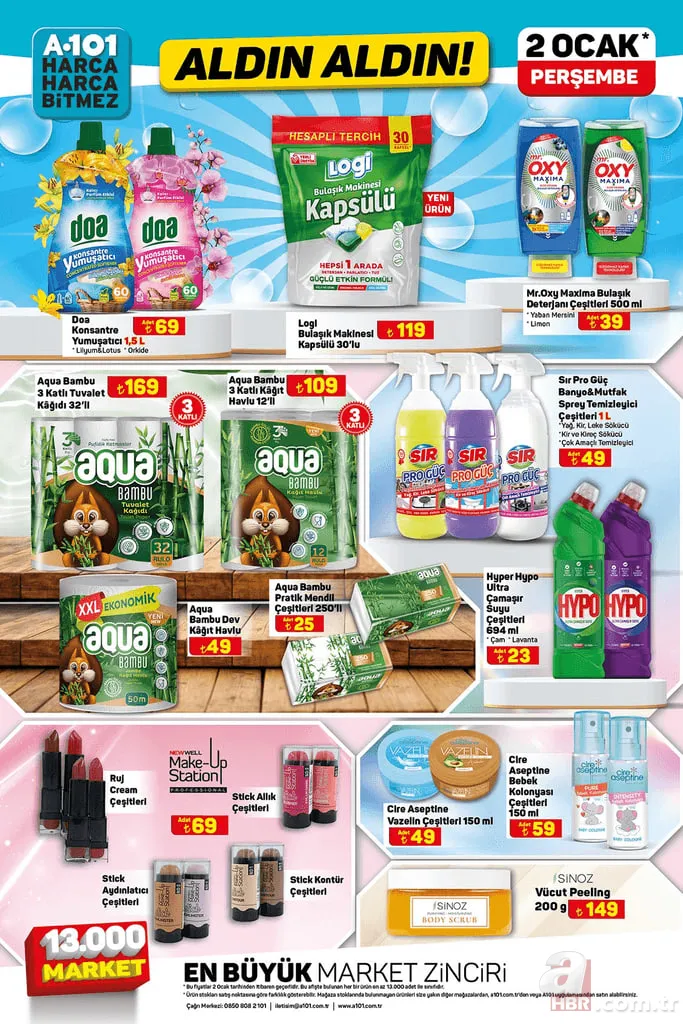 A101 indirim fırtınası başlattı! 32'li tuvalet kağıdı ve kağıt havlu 8