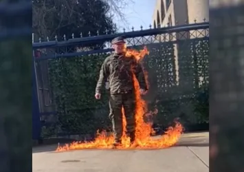 ABD Hava Kuvvetleri de İsrail'i protesto için kendini yakan Bushnell'in ölümünü "trajedi" olarak niteledi