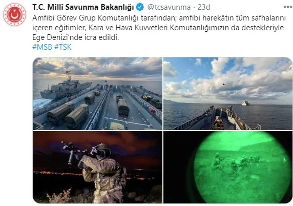Ege Denizi'nde amfibi harekat eğitimleri gerçekleştirildi - 1
