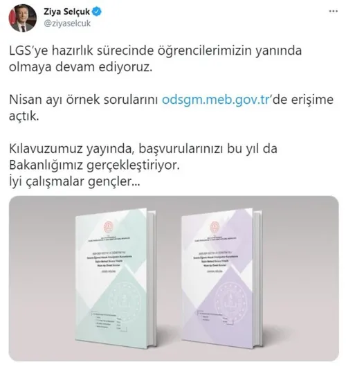 Son dakika: Milli Eğitim Bakanı'ndan LGS paylaşımı! Örnek sorular erişime açıldı - 1