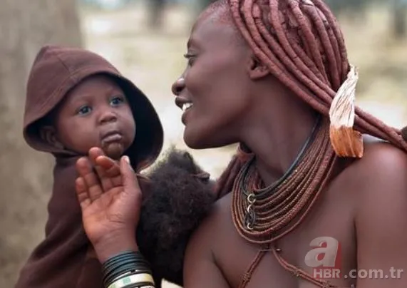 Dünyanın en ilginç kabilesi! Himba kabilesinin kadınları hamile kalmak için... 24