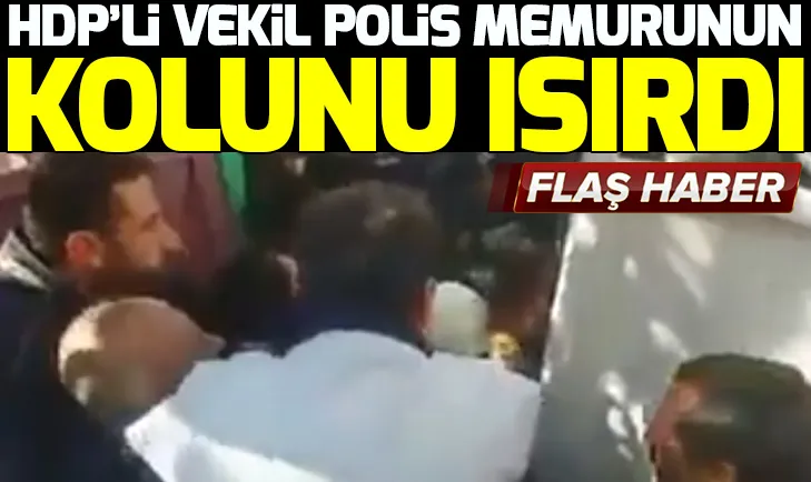 HDPli vekil Saliha Aydeniz polis memurunun kolunu ısırdı