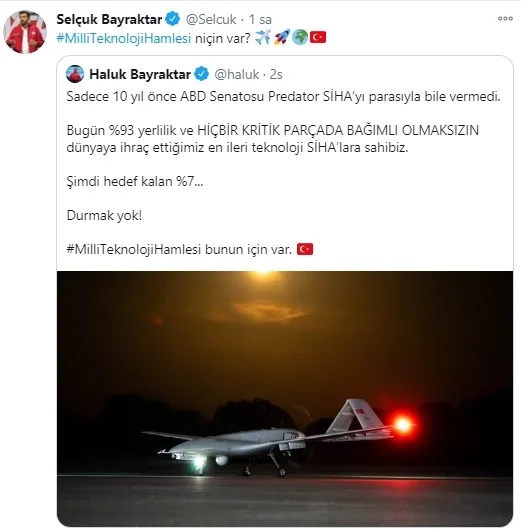 Selçuk Bayraktar'dan yanıt: Milli SİHA'lar semalarımızda hür ve özgür aralıksız uçmaya devam edecek - 4