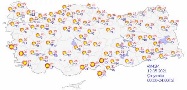 1620485241350.png Meteoroloji Genel Müdürlüğü'nden kuvvetli yağış ve zirai don uyarısı! İstanbul Ankara İzmir hava durumu - 8