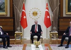 Külliye'de Filistin zirvesi: Başkan Erdoğan Devlet Başkan Yardımcısı eş-Şeyh'i kabul etti
