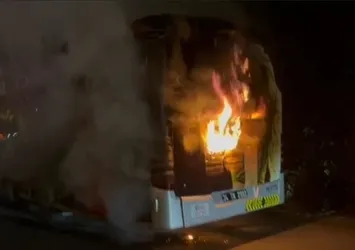 15 Temmuz Köprüsü'nde metrobüs yangını