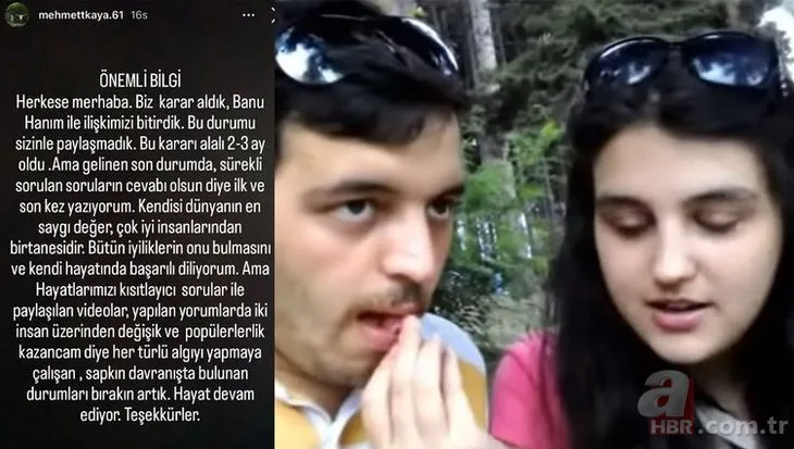 Sosyal medya bir dönem onları konuşmuştu! Banu Berberoğlu ve Mehmet Kaya’dan üzücü haber
