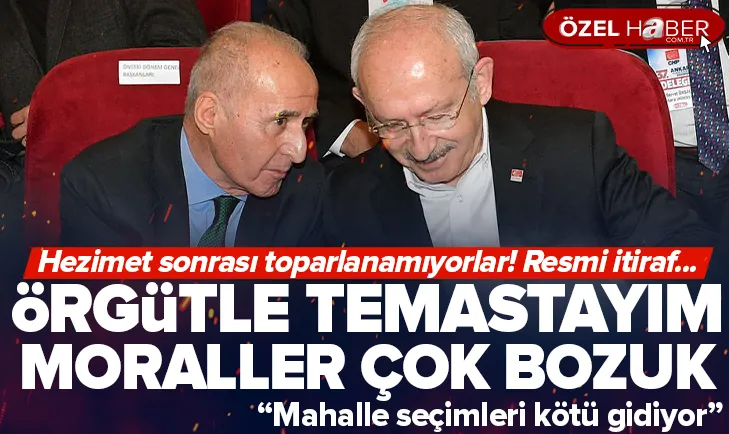 Örgütle temastayım herkesin morali çok bozuk