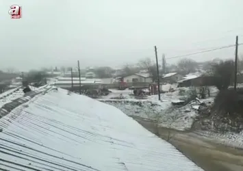 Edirne’de yoğun kar yağışı başladı