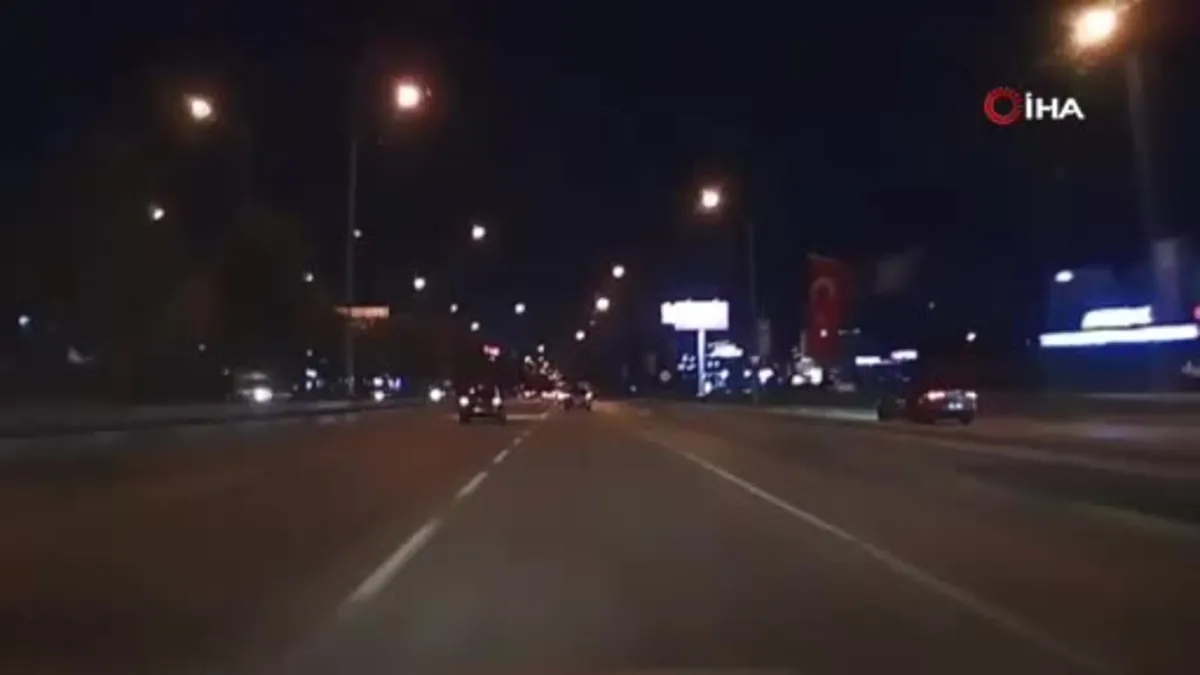 Şerit ihlali böyle kaza getirdi...