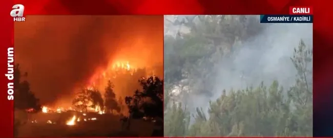 Osmaniye’de orman yangını | Yerleşim yerleri tehdit altında! Ekipler nasıl müdahale ediyor?
