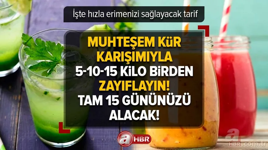 Muhteşem kür karışımıyla 5-10-15 kilo birden zayıflayın! Tam 15 gününüzü alacak! İşte hızla erimenizi sağlayacak tarif 1