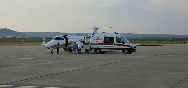17 yaşındaki Emel Öztüto ambulans uçakla Ankara'ya sevk edildi