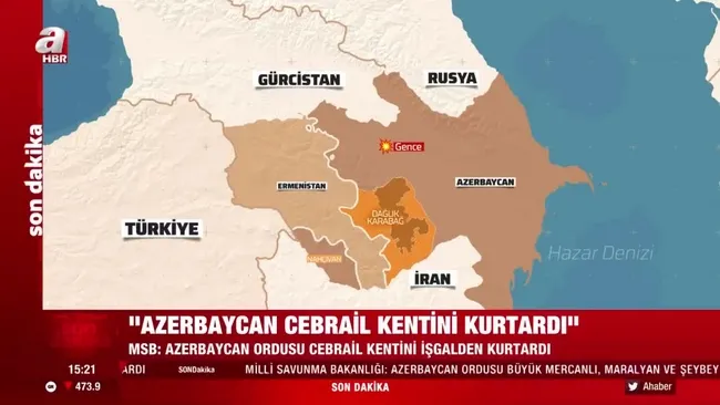 Son dakika: MSB duyurdu: Azerbaycan Ordusu Cebrail’i işgalden kurtardı