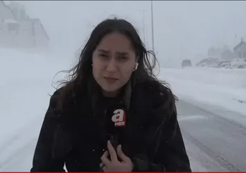 Kayseri’de kar ve tipi! A Haber bölgede