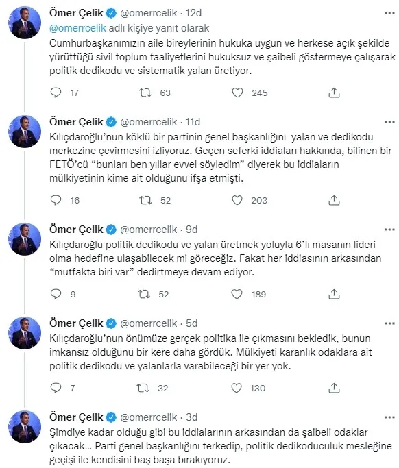 AK Parti Sözcüsü Ömer Çelik: Kılıçdaroğlu 'politik dedikoduculuk' yapıyor - 4