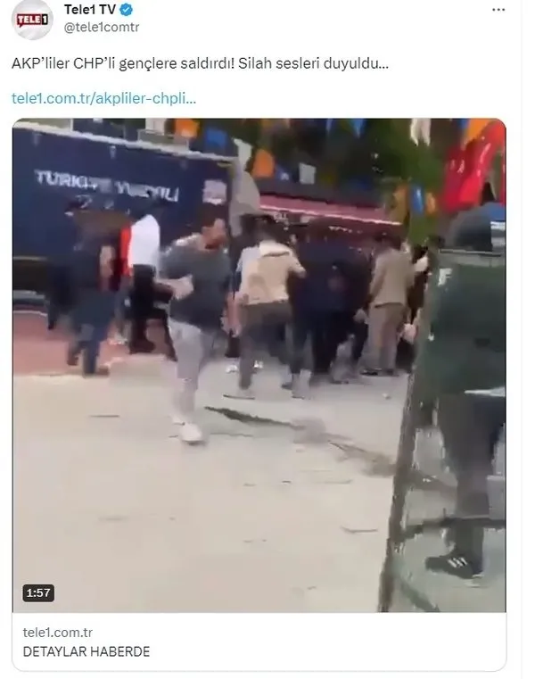 Vicdanı kurumuş bunların! Fondaş TELE 1'den akılalmaz yalan! CHP'nin silahlı saldırısını AK Parti'ye yıktılar - 4