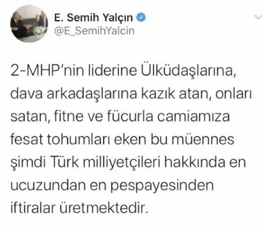 MHP Genel Başkan Yardımcısı Semih Yalçın: Meral Akşener karantina altına alınsın - 3