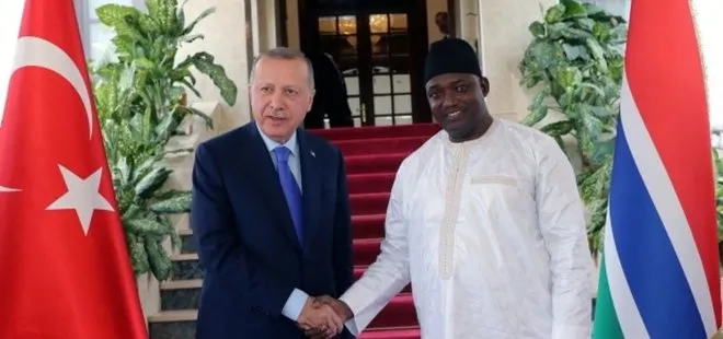Başkan Erdoğan Gambiya Cumhurbaşkanı Adama Barrow ile telefonda görüştü