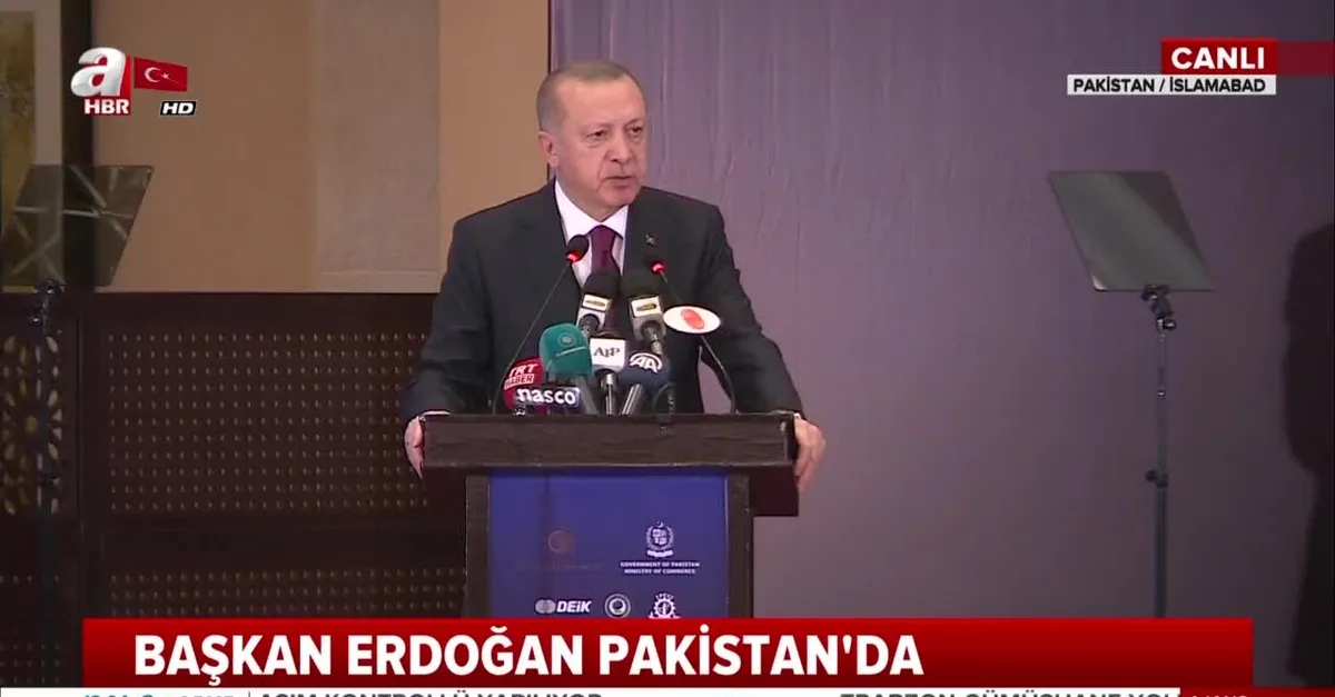 Başkan Erdoğan'dan Pakistan'da önemli açıklamalar