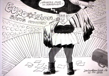 Almanya'da Binyamin Netanyahu'yu çizen karikatürist işten atıldı