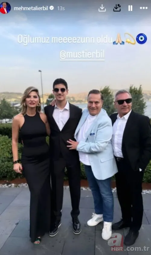 Mehmet Ali Erbil'in oğlu Ali Sadi mezun oldu! Erbil eski eşi Tuğba Coşkun ile aynı karede! 'Babasının boyuna yetişmiş' 5