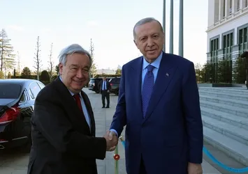 Başkan Erdoğan Guterres'i kabul etti