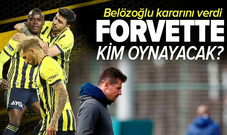 Emre Belözoğlu kararını verdi! İşte Fenerbahçe - Gaziantep maçının 11'leri