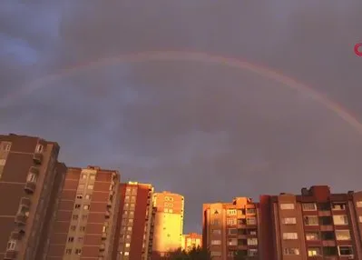 İstanbul’da gökkuşağı sürprizi!