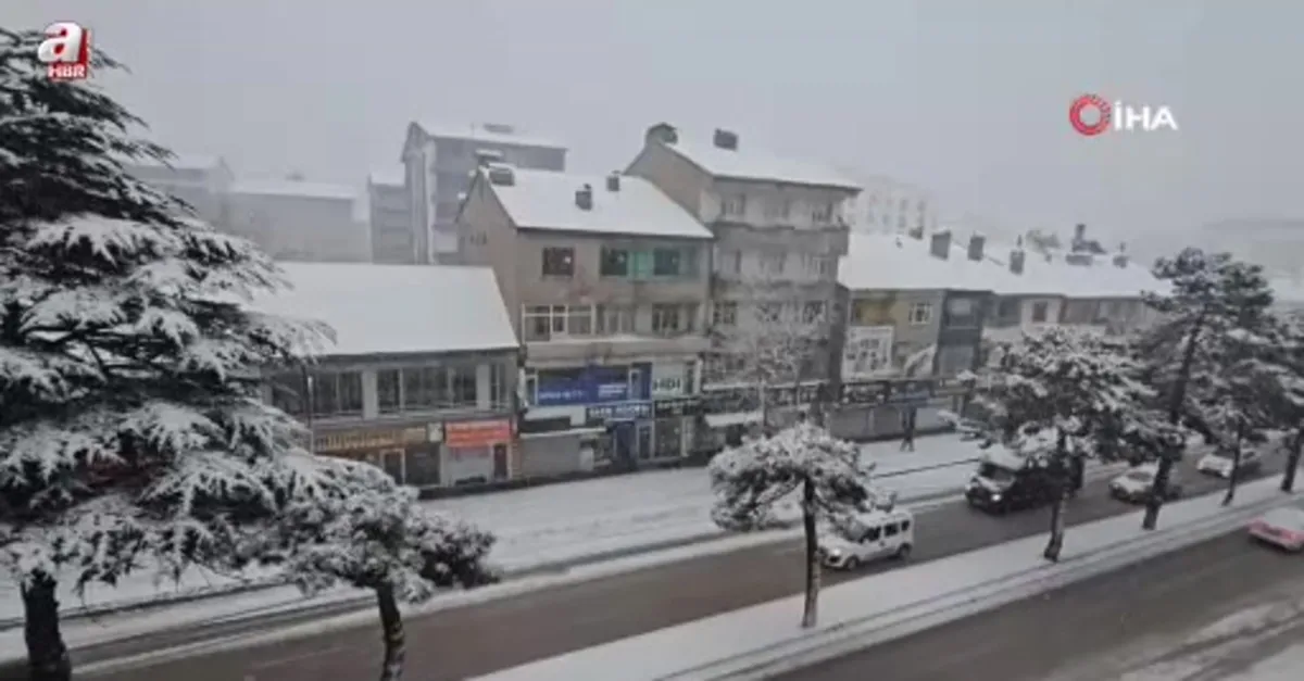 Tatvan’da kar yağışı