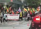 İsveç’te İran protestosu bahane edilerek PKK paçavrası açıldı!