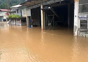 Rize'de sağanak yağış | Toprak kayması meydana geldi