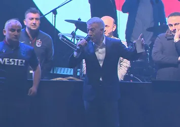 Trabzonspor Kulübü Başkanı Ahmet Ağaoğlu "şampiyonluk" sloganını açıkladı