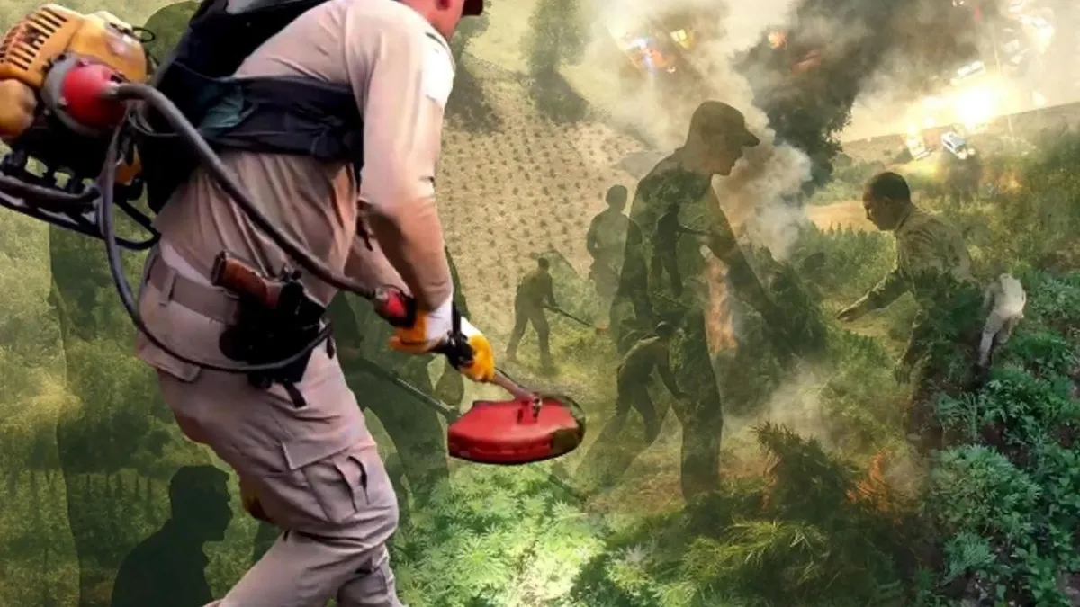 Diyarbakır'da zehir tacirlerine operasyon! 3 milyon 476 bin adet kök kenevir ele geçirildi