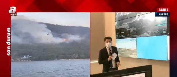 Alevlerle dev mücadele! İHA’lar bu kez yangın için gökyüzünde