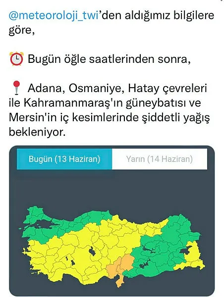 Meteoroloji Genel Müdürlüğü 42 il için alarm verdi! O illerde yaşayanlar sel, yıldırım, doluya dikkat - 4