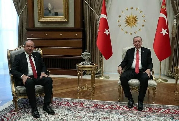 Başkan Erdoğan KKTC Başbakanı Ersin Tatar’ı kabul etti