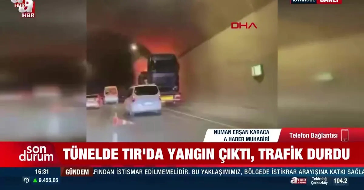 Sabiha Gökçen Havalimanı Tüneli'nde yangın