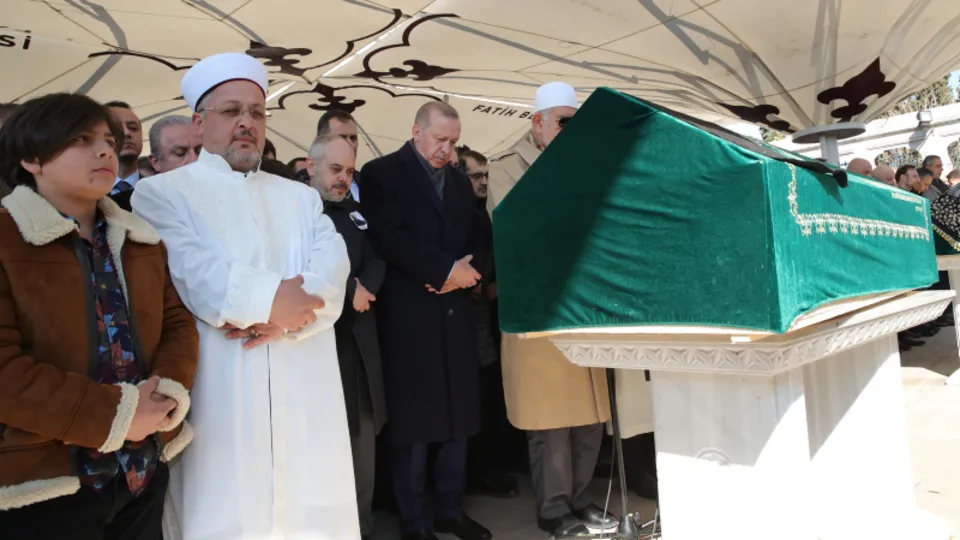 Başkan Erdoğan Akif Çağatay Kılıç’ın babası Sinan Kılıç'ın cenaze namazına katıldı