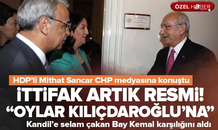 CHP-HDPKK birlikteliği resmiyet kazandı