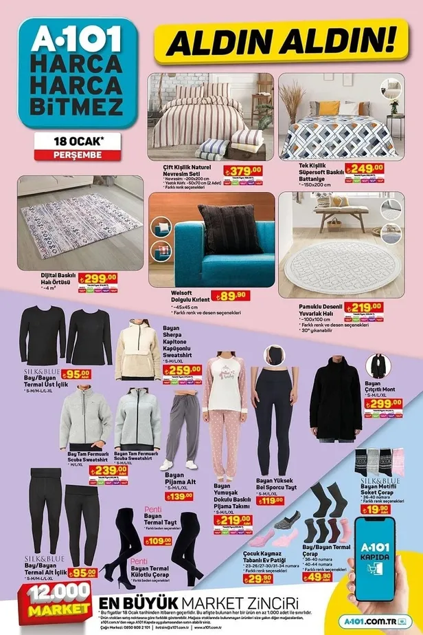 19 Ocak A101 aktüel ürünler kataloğu! A101’de Akıllı TV, Canon yazıcı, Elektrikli Motor, Kiwi hava nemlendirici cazip fiyatlarla satışta