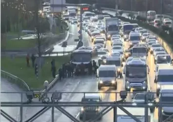 İstanbul’da sabah trafiği! İşte trafik yoğunluk haritasında son durum