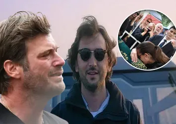 Kıvanç Tatlıtuğ gözyaşlarına boğuldu! Halit Yukay son yolculuğuna uğurlandı