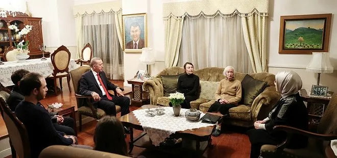 Başkan Erdoğan’dan Deniz Baykal’ın ailesine taziye ziyareti