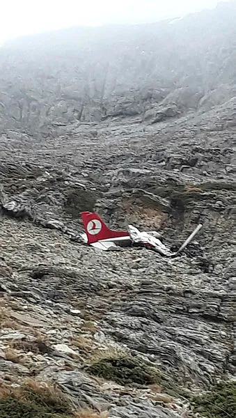 Düşen uçağın yeri tespit edildi