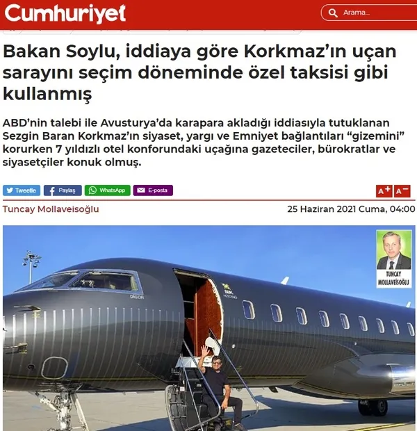 İçişleri Bakanlığından Cumhuriyet Gazetesi’nin Bakan Soylu hakkındaki algı çalışması haberine cevap