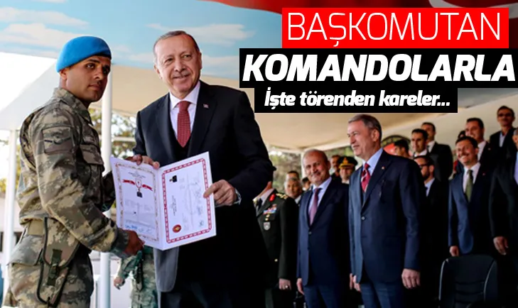 Erdoğan Komando Bröve Takma Törenine katıldı
